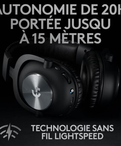 Logitech Écouteurs G Pro X Wireless Lightspeed Gaming Noir 3