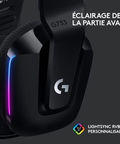 Logitech Écouteurs G733 Lightspeed Noir 3