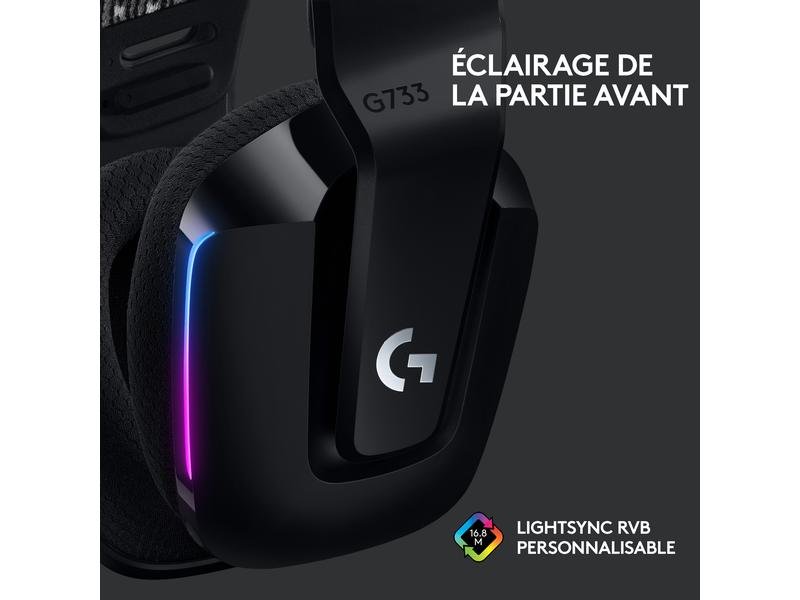 Logitech Écouteurs G733 Lightspeed Noir 3