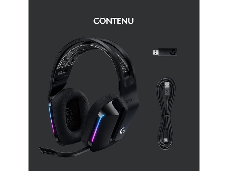 Logitech Écouteurs G733 Lightspeed Noir 5