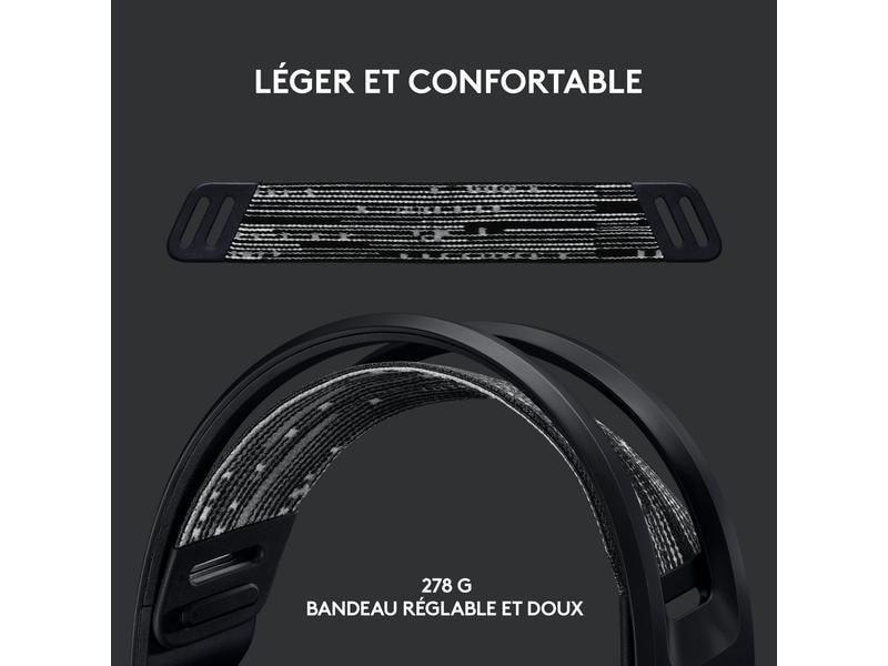 Logitech Écouteurs G733 Lightspeed Noir 1