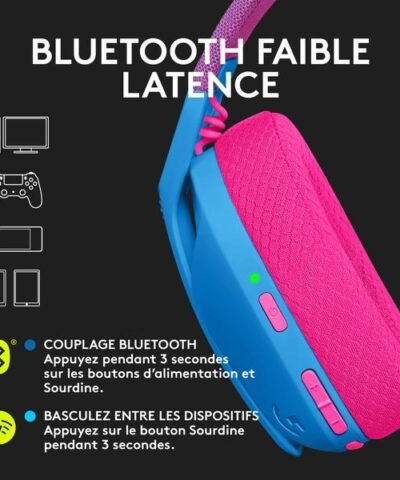 Logitech Écouteurs G435 Gaming Lightspeed Bleu 3