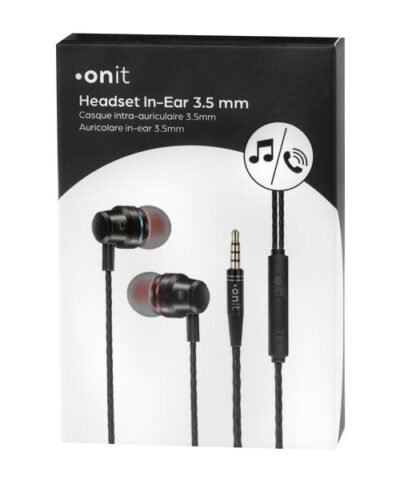 onit In-Ear-Kopfhörer 3.5 mm Klinke Schwarz 4