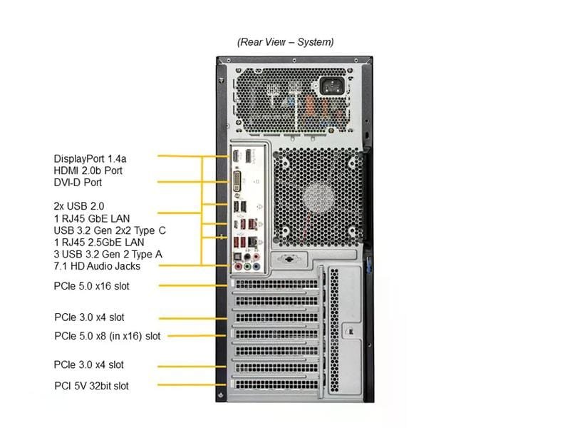 Supermicro Barebone UP Workstation SYS-531A-IL 4