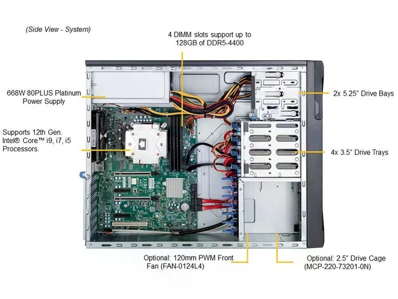 Supermicro Barebone UP Workstation SYS-531A-IL 5