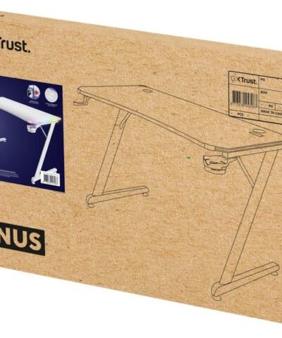 Trust Table de jeu GXT 709W Luminus RGB Blanc 8