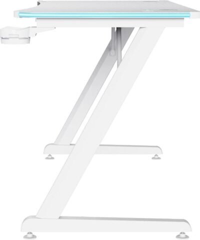 Trust Table de jeu GXT 709W Luminus RGB Blanc 4