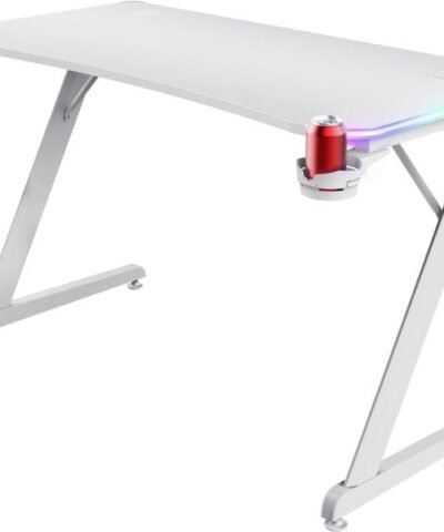 Trust Table de jeu GXT 709W Luminus RGB Blanc 2