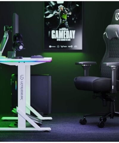 Ultradesk Table de jeu Iron Blanc 6