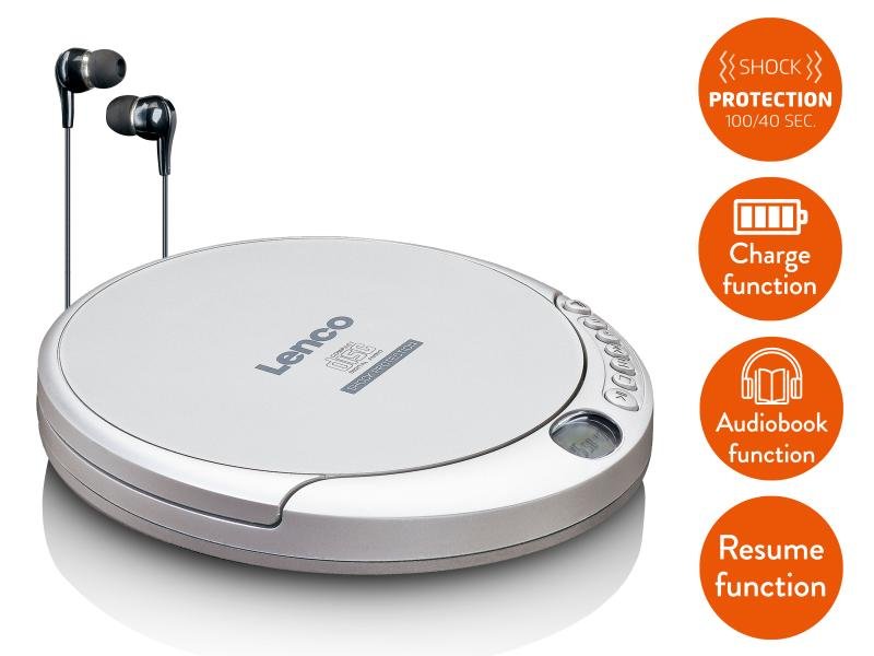 Lenco Lecteur MP3 CD-201 argentés 3