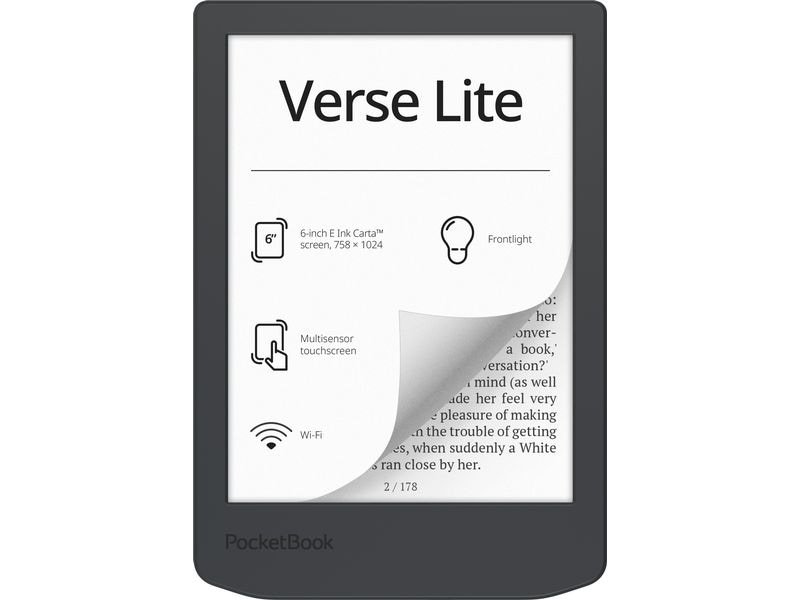 PocketBook Lecteur E-Book Verse Lite Gris nuit 10