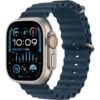 Apple Watch Ultra 2 Natural Titanium Ocean Band bleu 10