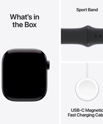 Apple Watch Series 10 42 mm Alu Jet Black Sport M/L 8