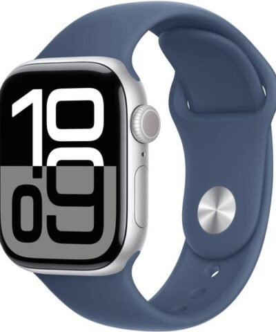 Apple Watch Series 10 42 mm Alu argent Sport Denim M/L 10