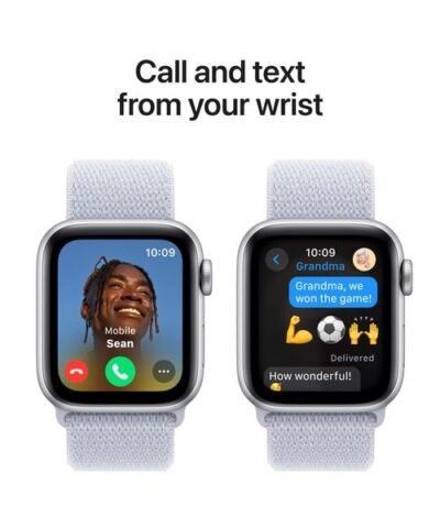 Apple Watch SE 2024 40 mm GPS Silver Blue Cloud Sport Loop 3