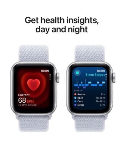 Apple Watch SE 2024 40 mm GPS Silver Blue Cloud Sport Loop 4