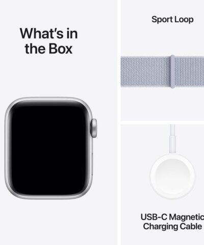 Apple Watch SE 2024 40 mm GPS Silver Blue Cloud Sport Loop 6