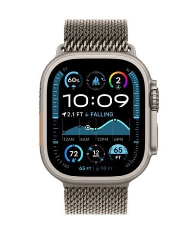 Apple Watch Ultra 2 Natural Titanium Boucle milanaise Natural M 1