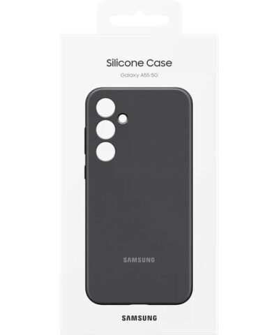 Samsung Back Cover Silicone Galaxy A55 5G Schwarz 5