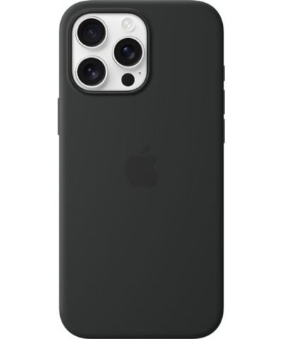 Apple Silicone Case mit MagSafe iPhone 16 Pro Max Schwarz 2