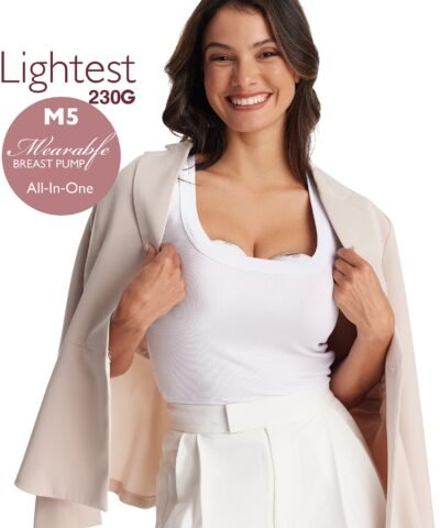 Alternative view of Momcozy M5 Breast Pump Double - grey