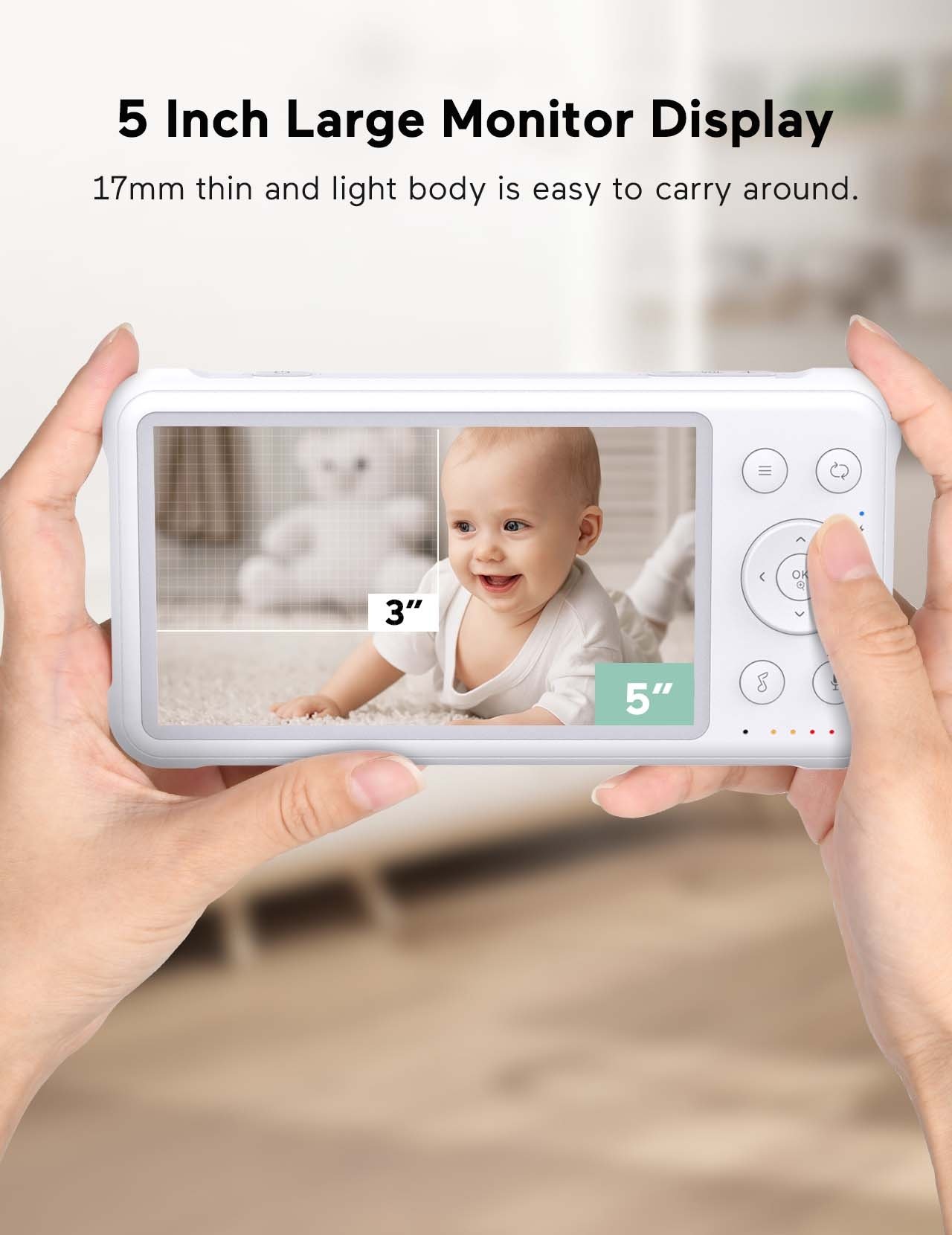 Momcozy Video Baby Monitor 5 inch – Image 6