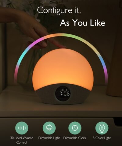 Momcozy Sunrise Alarm Clock WakeUp Sound Machine – Image 7
