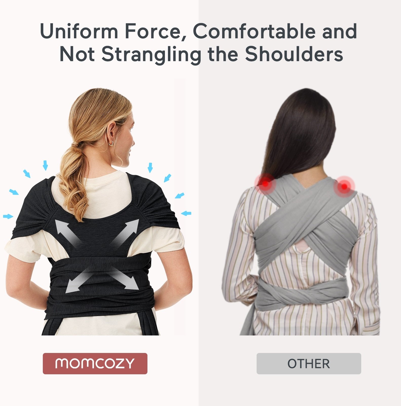 Momcozy Baby Carrier Sling - black – Image 4