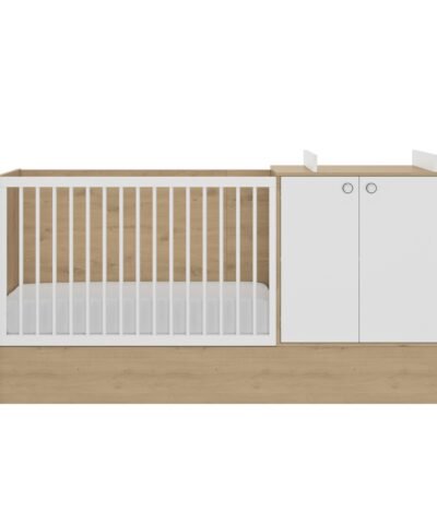 Lit combiné évolutif 60 X 120 Chêne artisan ARTHUR