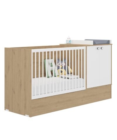 Kinderbett kombiniert skalierbare 60 X 120 Eiche artisan ARTHUR – Bild 3
