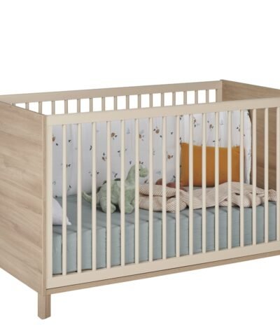 Lit bébé 70x140 Chêne du bocage CALYPSO