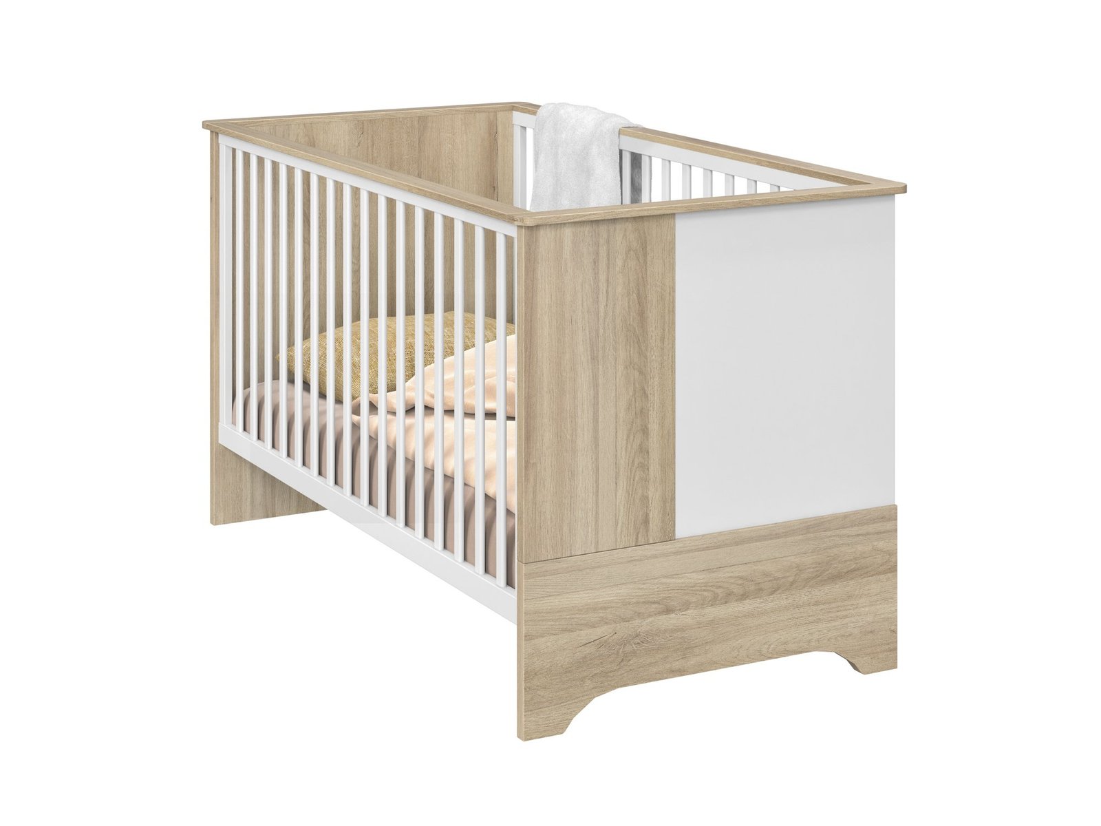 Lit bébé 70x140 + 2 pans 140 Chêne du bocage SACHA – Image 6